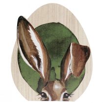 Paasdecoratie houten konijntjes decoratie naturel gekleurd 33cm×45cm