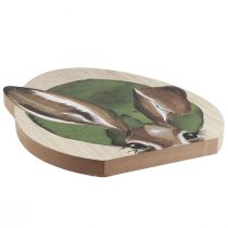 Artikel Paasdecoratie houten konijntjes decoratie naturel gekleurd 33cm×45cm