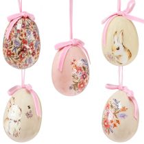Artikel Paaseieren decoratieve eieren om op te hangen met motieven 4-6cm 12st