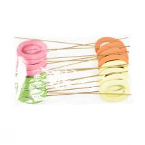 Artikel Aantal pluggen verjaardag 0 bloempluggen hout 27,5cm 16 st