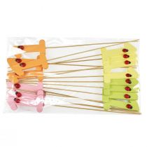 Artikel Nummerplug verjaardag 1 bloemplug hout 27,5cm 16 st