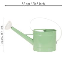 Artikel Decoratieve metalen gieter, retro pastelgroen met witte accenten, voor tuin, balkon en binnengebruik, 52,5 x 15 x 30 cm