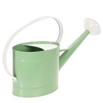 Artikel Decoratieve metalen gieter, retro pastelgroen met witte accenten, voor tuin, balkon en binnengebruik, 52,5 x 15 x 30 cm