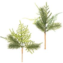 Artikel Kunstmatige dennentak voor feestelijke decoratie, 22 cm, 2 stuks
