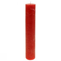 Artikel Rode kaarsen grote stokkaarsen effen 50x300mm 4 st