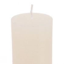Artikel Grote kaarsen effen stokkaarsen crème 50x300mm 4 st