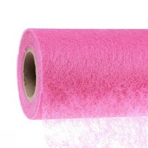 Decoratieve fleece tafelloper decoratieve fleece tafelloper roze 23cm 25m