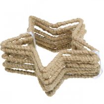 Artikel Adventdecoratie, kerstdecoratie ster, decoratieve ster jute B15,5cm 8 stuks