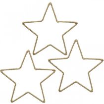Artikel Adventdecoratie, kerstdecoratie ster, decoratieve ster jute B15,5cm 8 stuks