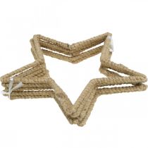 Artikel Adventdecoratie, kerstdecoratie ster, decoratieve ster jute B20cm 5 st