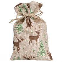 Artikel Adventskalenderzakjes hert bruin 12,5×20cm 24 st