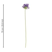 Artikel Agapanthus kunstbloemen paarse decoratie lelies 75cm 2 stuks