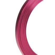 Artikel Aluminium platte draad roze 5 mm x 1 mm 2,5 m