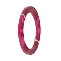 Artikel Aluminium platte draad roze 5 mm x 1 mm 2,5 m