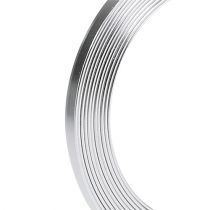 Artikel Aluminium platte draad zilver 5 mm x 1 mm 2,5 m