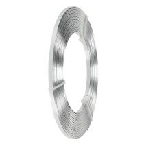 Aluminium Platte Draad Zilver 5mm x1mm 10m