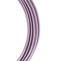 Aluminiumdraad pastel paars Ø2mm 12m