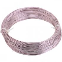 Aluminiumdraad Ø1mm roze sierdraad rond 120g