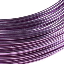 Artikel Paarse aluminiumdraad, 2 mm, voor sieraden en decoratie, lavendelkleurige hobbydraad, 500 g - 60 m