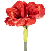 Artikel Kunstmatige amaryllisbloem, rood, lange steel, voor vaas en bloemstuk, 77 cm