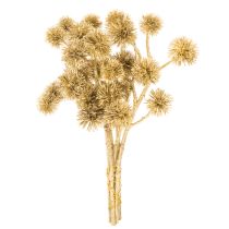 Artikel Kunstmatige barnsteenfruitboomtak, gouden versiering, 26 cm, bundel van 6