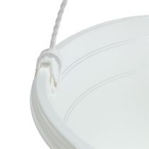 Artikel Bloemenhangmand 25cm wit