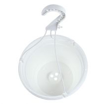 Artikel Bloemenhangmand 25cm wit