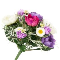 Artikel Kunstbloemenboeket van anemonen, lentedecoratie, veelzijdig in een modern design, 26 cm