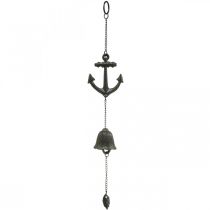 Hanger ankerbel, maritieme decoratie windgong, gietijzer L47.5cm