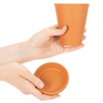 Artikel Aquasafe waterreservoir met insectendrinkbak voor tuin, balkon, terras, 12 cm, 3 stuks