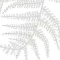 Artikel Asperges kunst aspergevaren wit glitter winterdecoratie 105cm
