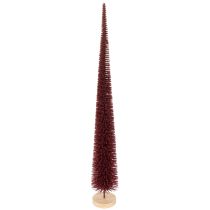 Artikel Decoratieve kerstboom, slanke boomfiguur op een houten voet, 60 cm