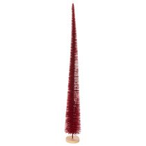 Artikel Moderne, slanke decoratieve kerstboom op een houten voet, 80 cm.