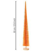 Artikel Kunstmatige kerstboomversiering op een houten voet, 60 cm