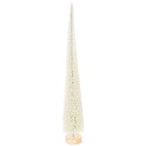 Artikel Decoratieve kerstboom met houten voet voor winterdecoratie, 40 cm, 3 stuks