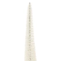 Artikel Decoratieve kerstboom met houten voet voor winterdecoratie, 40 cm, 3 stuks