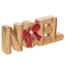 Artikel Noel-letters met strik, kerstversiering, 18 cm