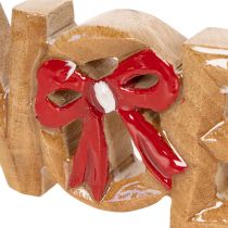 Artikel Noel-letters met strik, kerstversiering, 18 cm