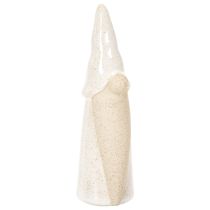 Artikel Decoratieve kabouterfiguur, licht keramiek, Scandinavische stijl, 18 cm, 3 stuks