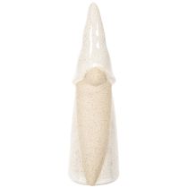 Artikel Decoratieve kabouterfiguur, licht keramiek, Scandinavische stijl, 18 cm, 3 stuks
