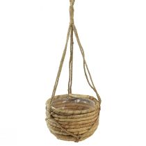 Mand voor het ophangen van waterhyacint naturel 25/31cm set van 2