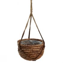 Mand voor het ophangen van waterhyacint bruin 25/31cm set van 2