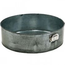 Artikel Plantenbak, decoratieve bakvorm, springvorm voor beplanting, metalen decoratie Ø24cm H7,5cm