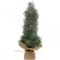 Artikel Mini kerstboom kunstmatig besneeuwd in een zak H41cm