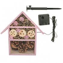 Artikel Balkondecoratie insectenhotel insectenhuis solar roze 23x24cm