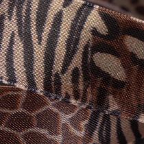 Artikel Decoratief lint met dierenprint, luipaardpatroon, cadeaulint, 25 mm breed, 20 m lang