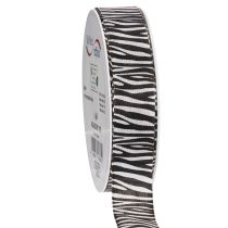 Artikel Cadeaulint met zebraprint, 25 mm breed, 20 m lang