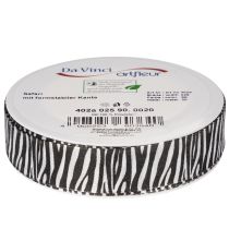 Artikel Cadeaulint met zebraprint, 25 mm breed, 20 m lang