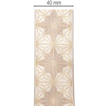 Artikel Decoratief lint met sterren, cadeaulint met vormvaste rand, 40 mm breed, 20 m lang