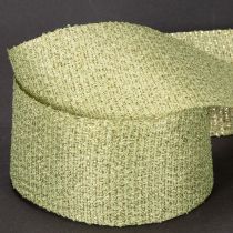 Artikel Decoratief lint met glitter, breed lint voor het inpakken van cadeaus, 55 mm breed, 15 m lang